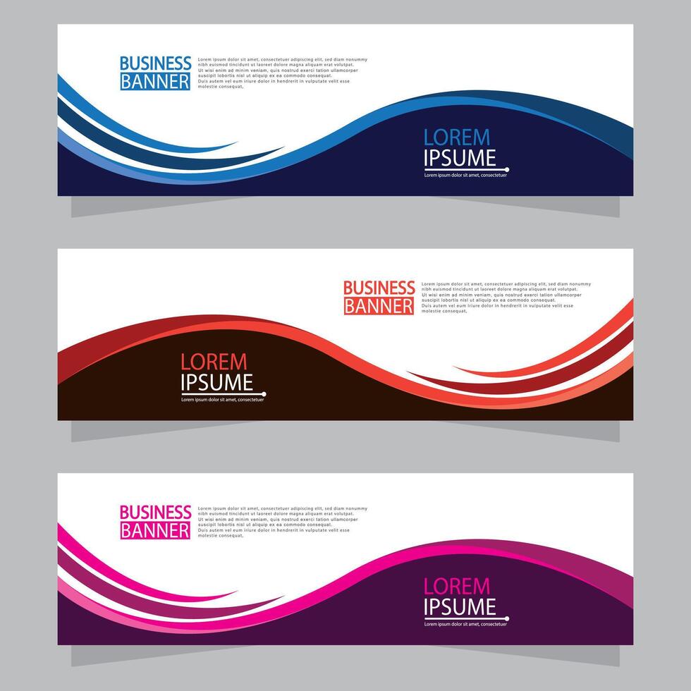 Banner templates design. modern banner vector