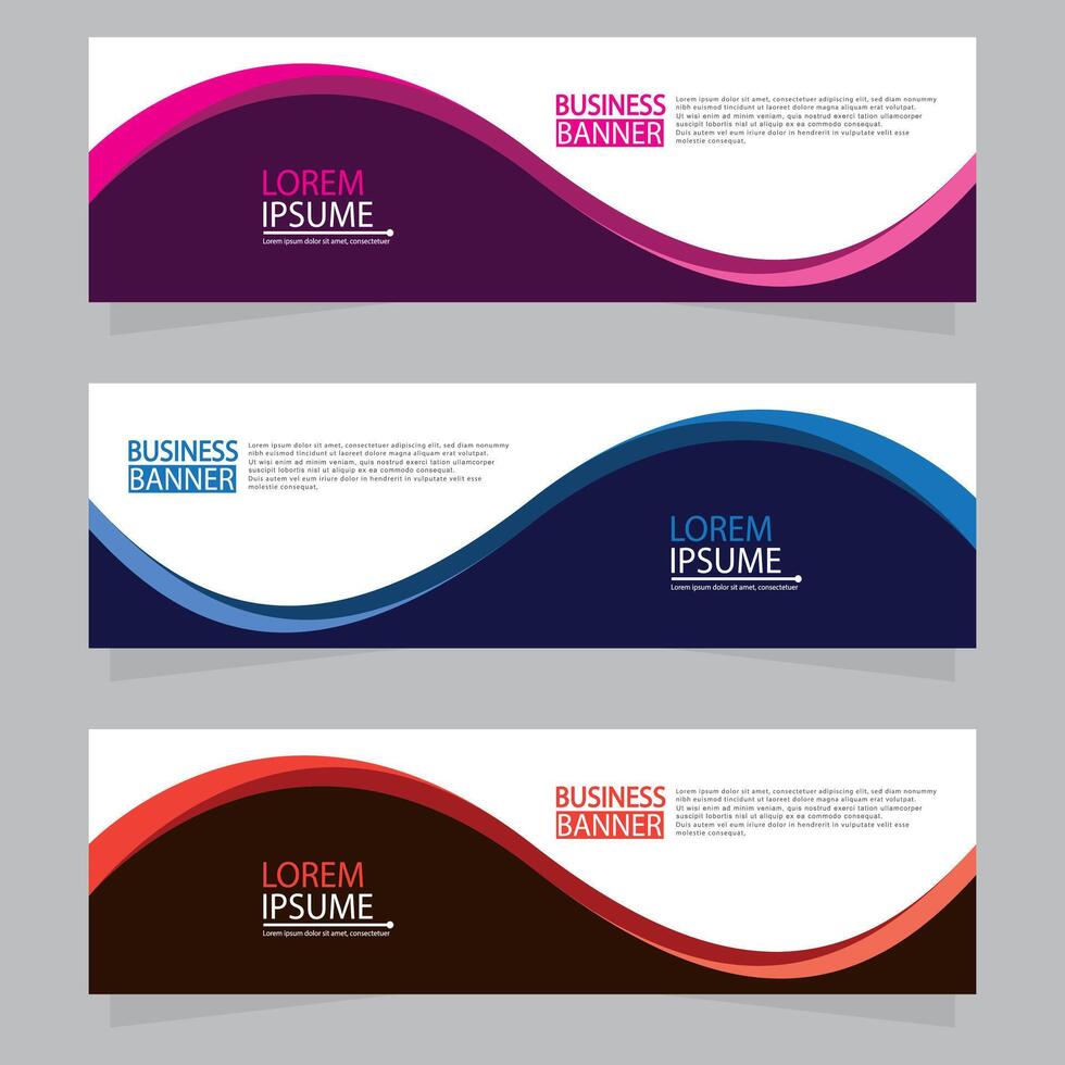 Banner templates design. modern banner vector