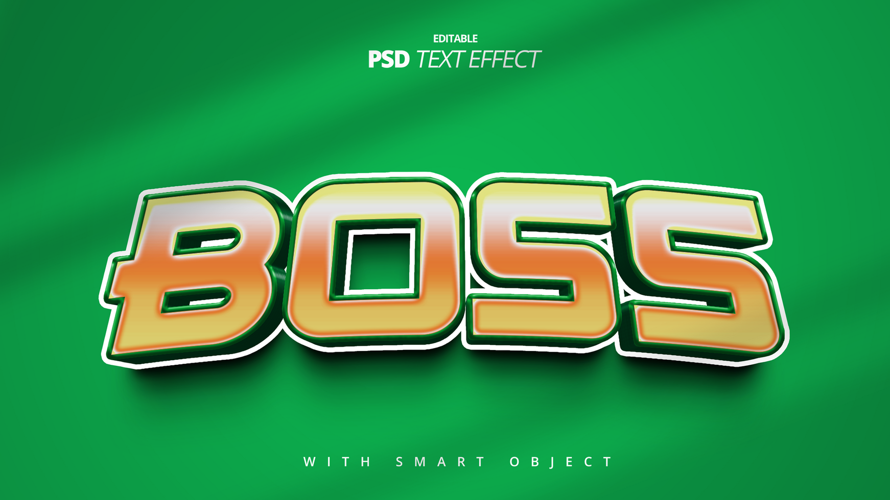 Bold 3d retro color text effect psd