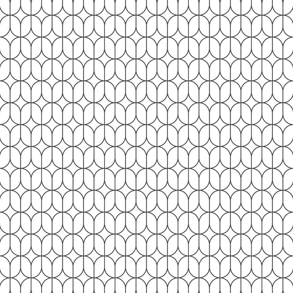 Geometric Vintage Shape Linear Seamless Pattern Background vector