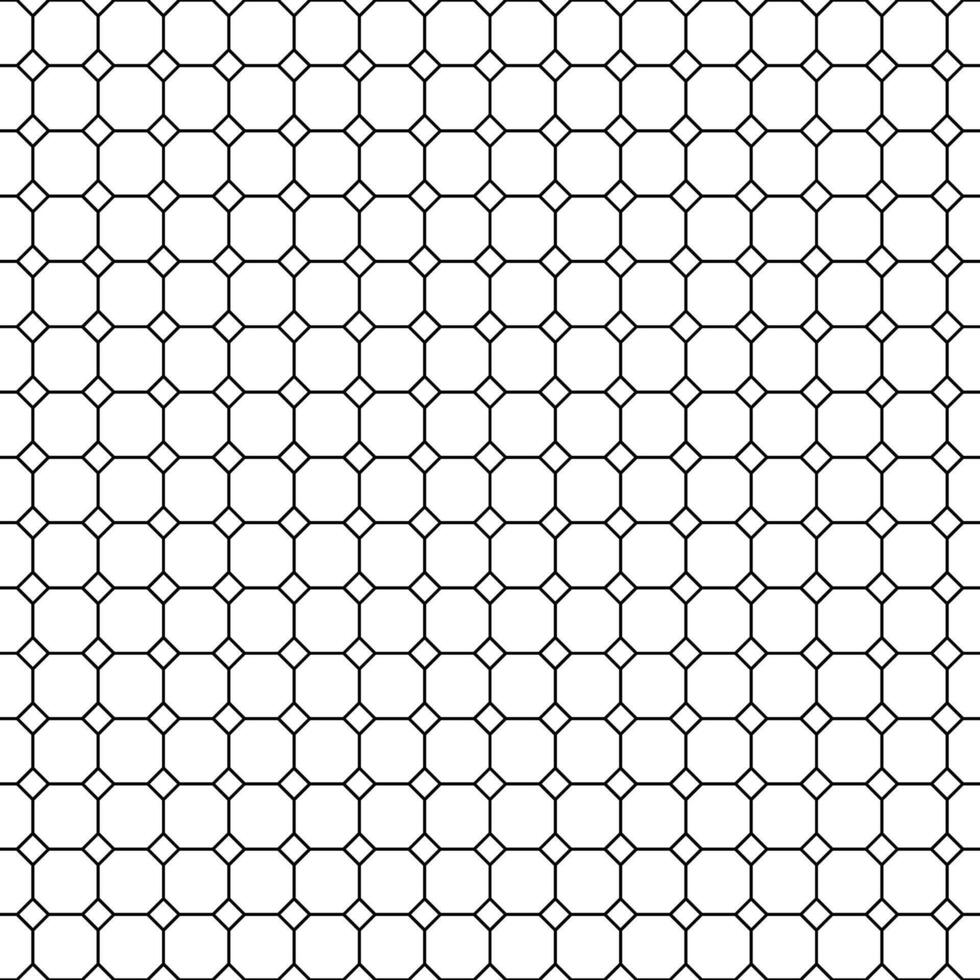Square Shape Linear Geometric Seamless Pattern Background Illustration vector