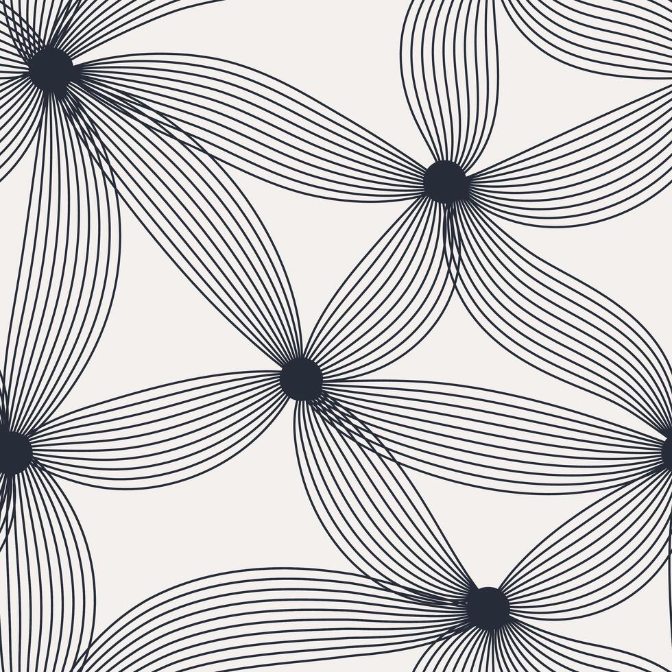 Seamless pattern with striped flowers. Luxury nature leaves pattern design. Great for textile, fabric, wallpaper, wrapping, scrapbook and packaging vector
