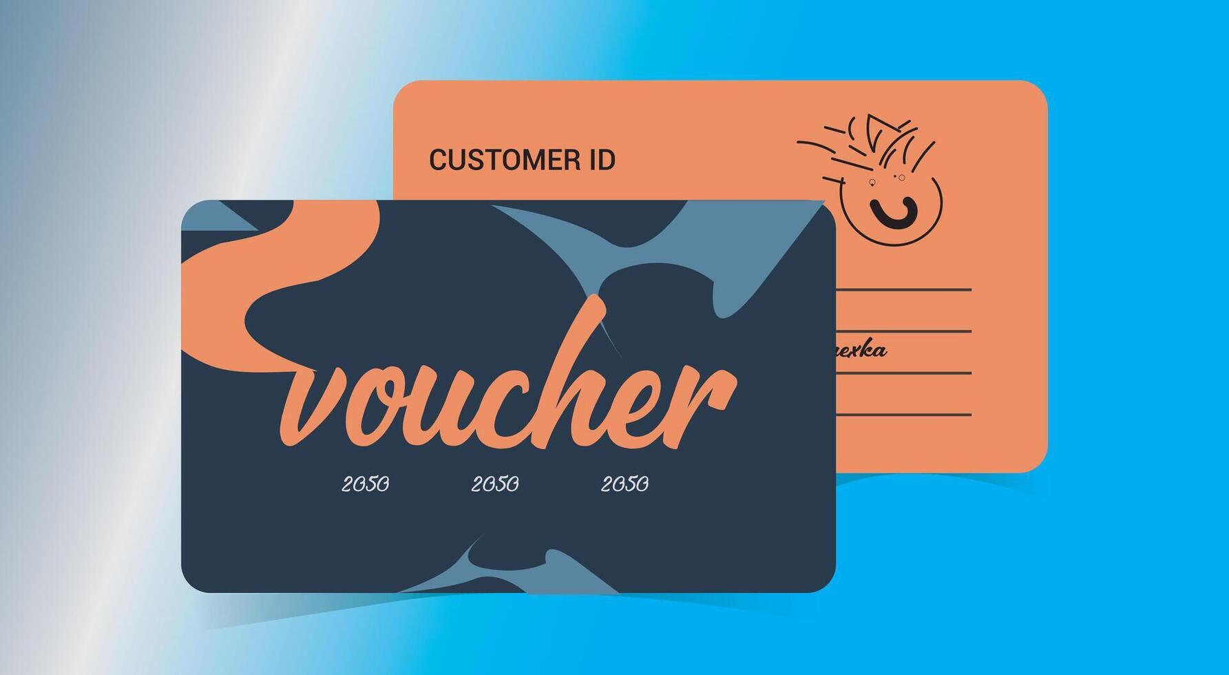 Gift Voucher Coupon card set vactor file vector
