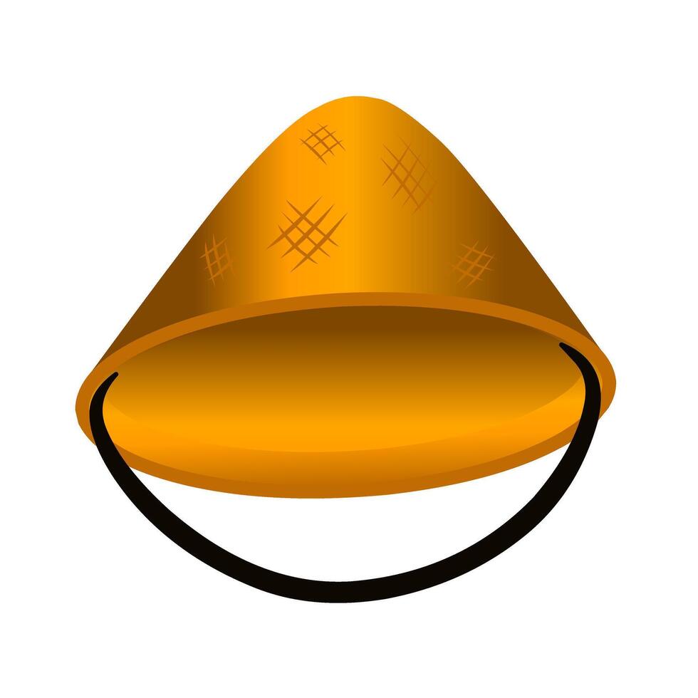traditional hat illustration vector