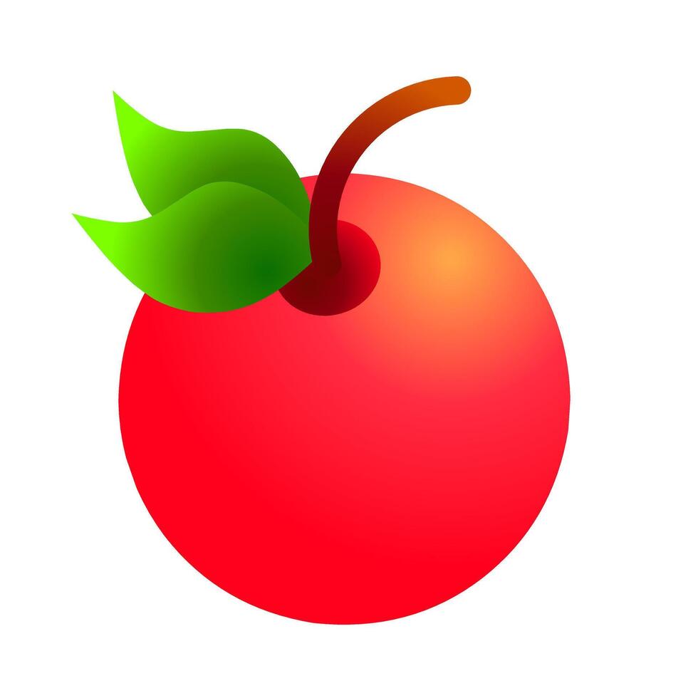 apple fruit illustration vector