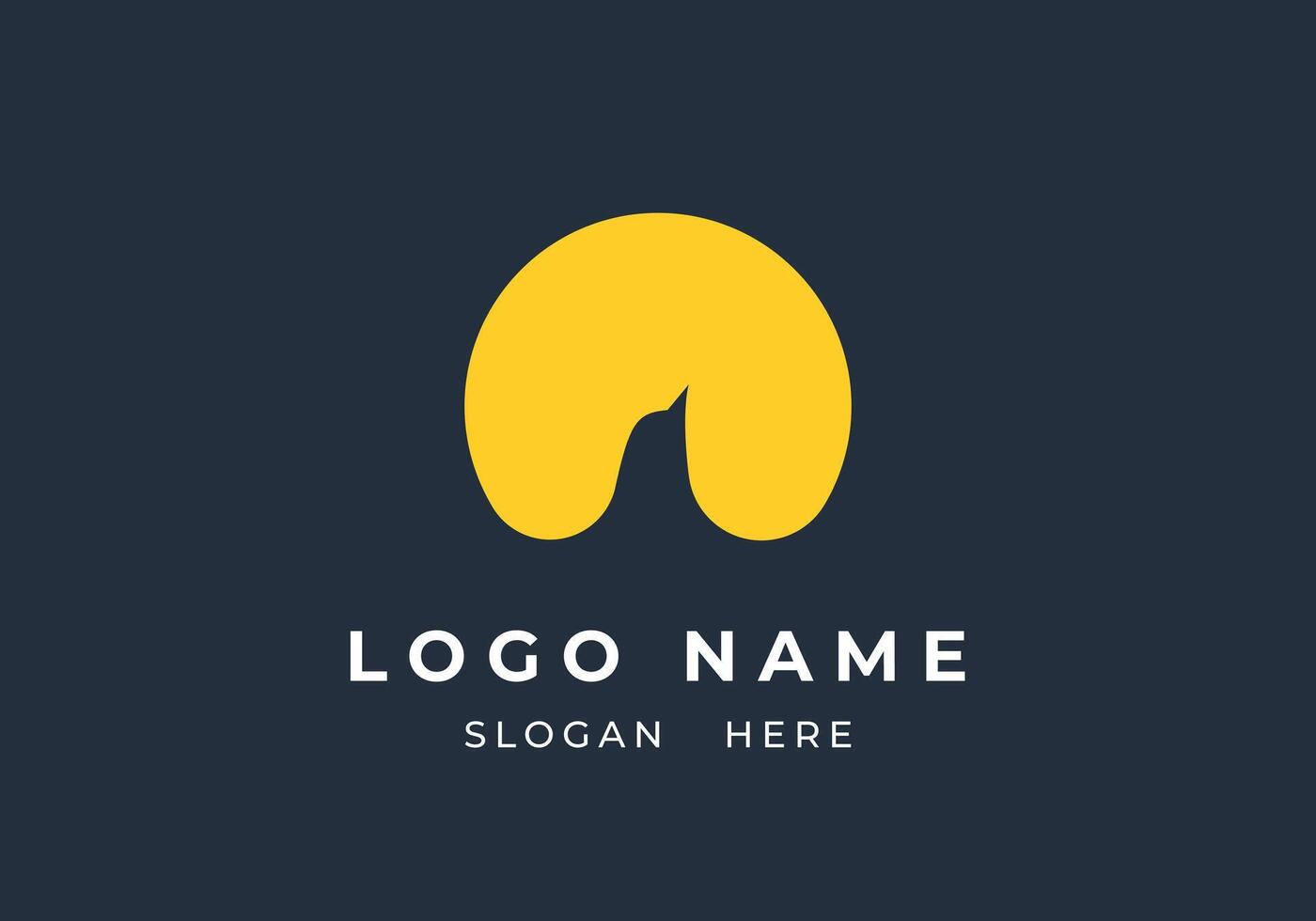Logo Bird and Sun, Logo Minimalist, modern and simple. Editable file vector