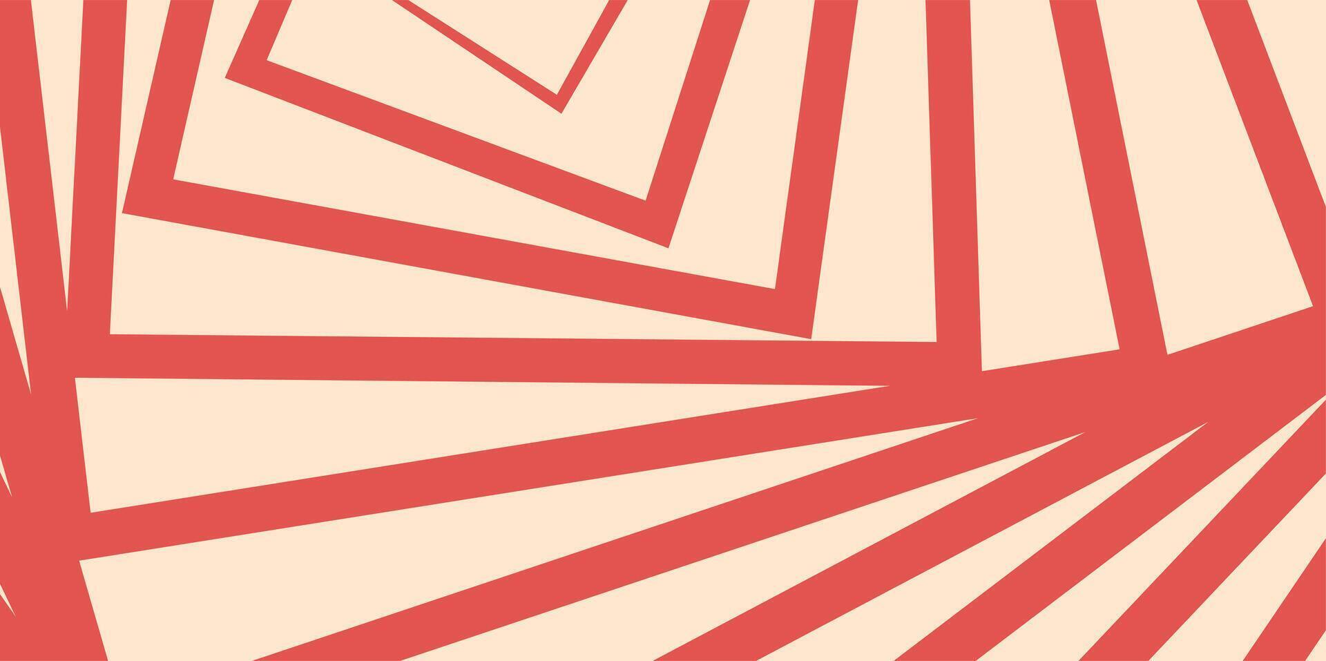 Abstract geometry illusion background, optic art illustration. Retro pastel background pattern. vector