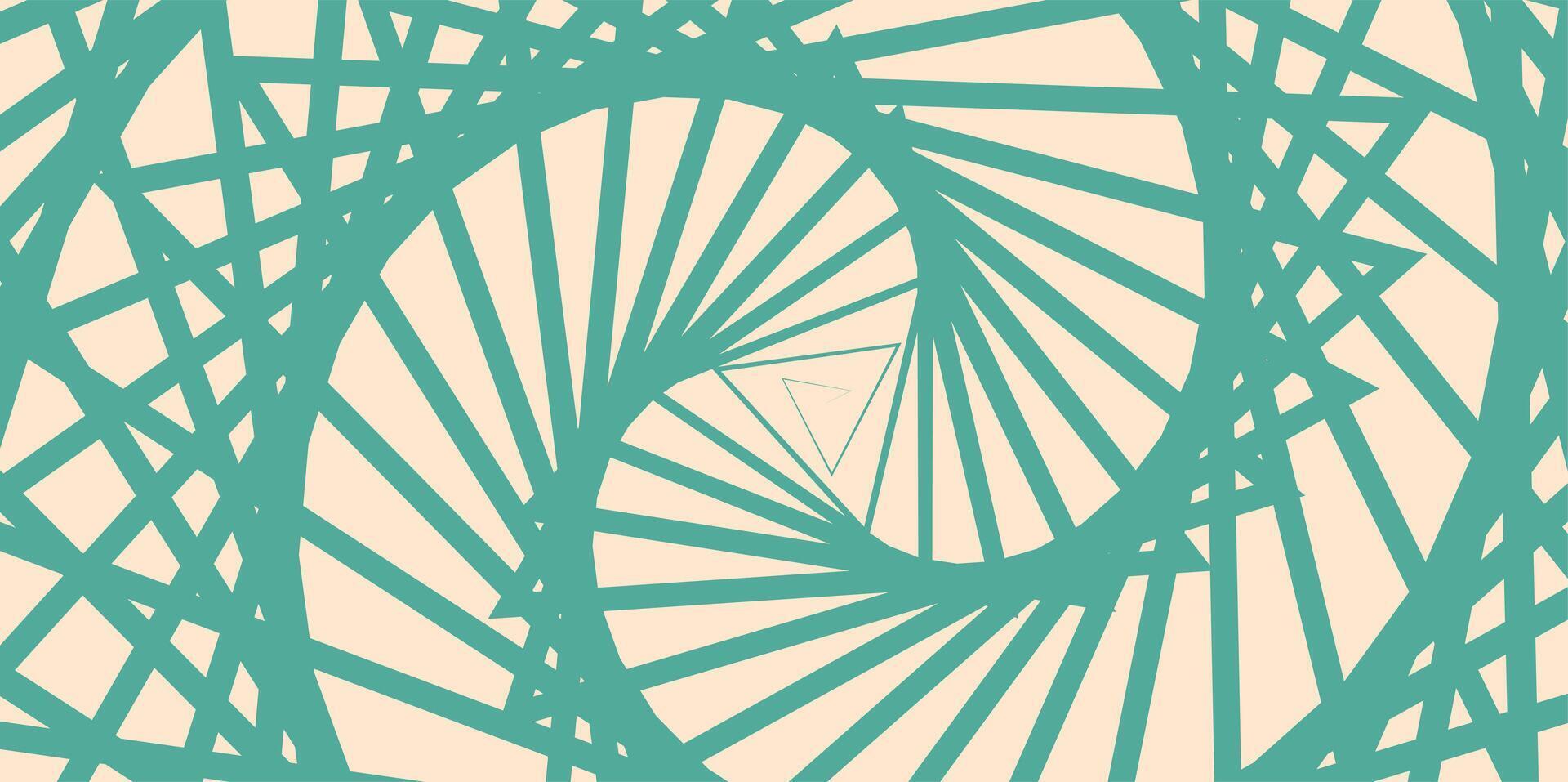 Abstract spin Line effect background, groovy geometry background pattern with pastel color vector