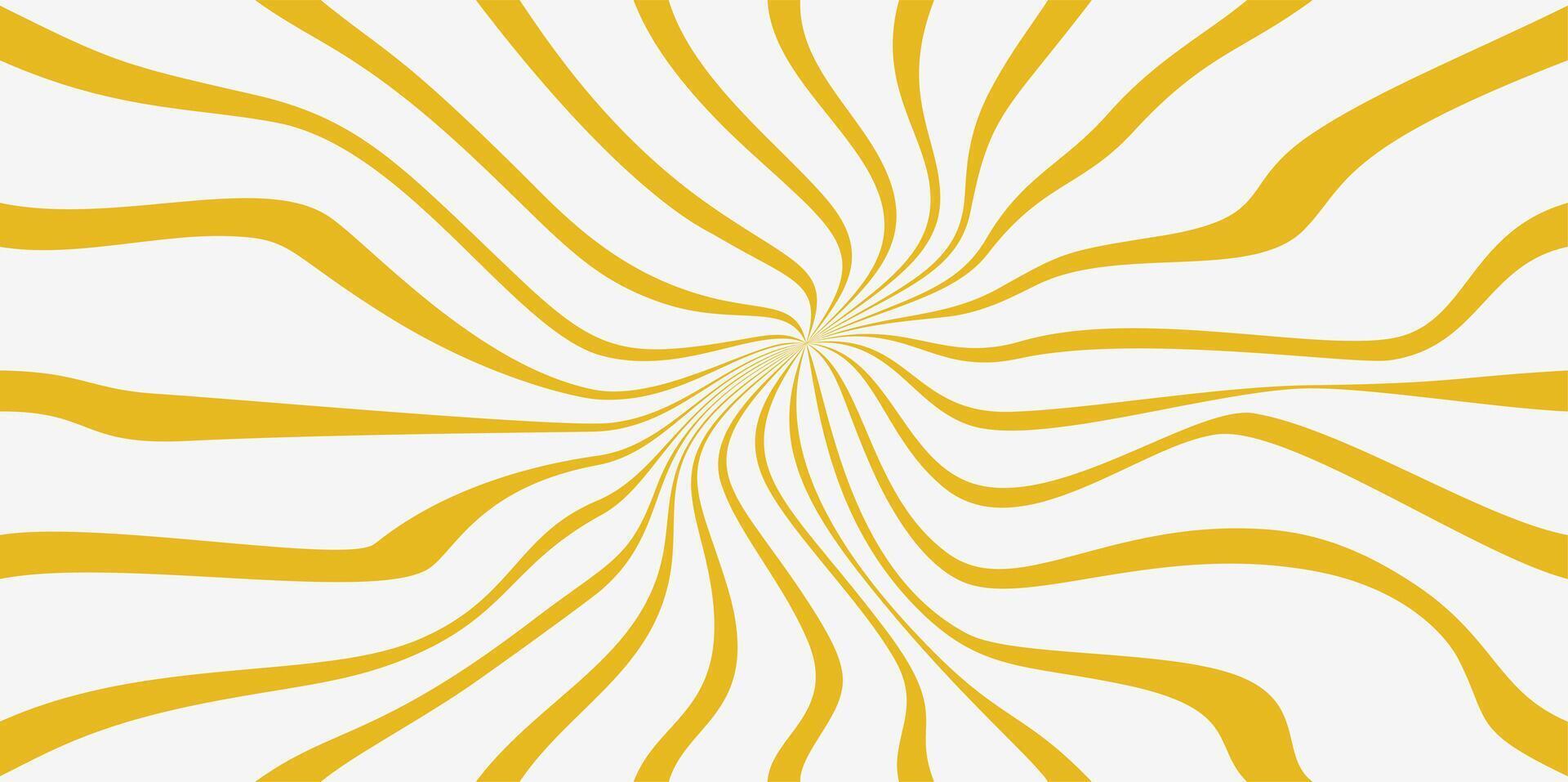 Background distortion groovy swirly pattern. Star burst line pattern background with pastel color vector