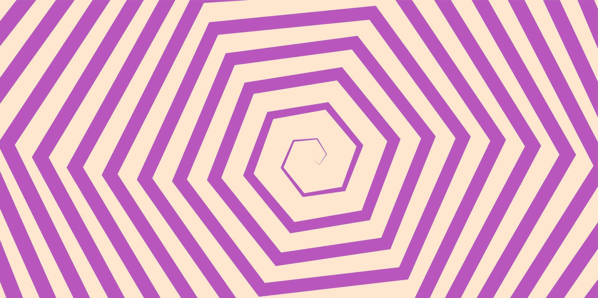 Abstract geometry illusion background, optic art illustration. Retro pastel background pattern. vector