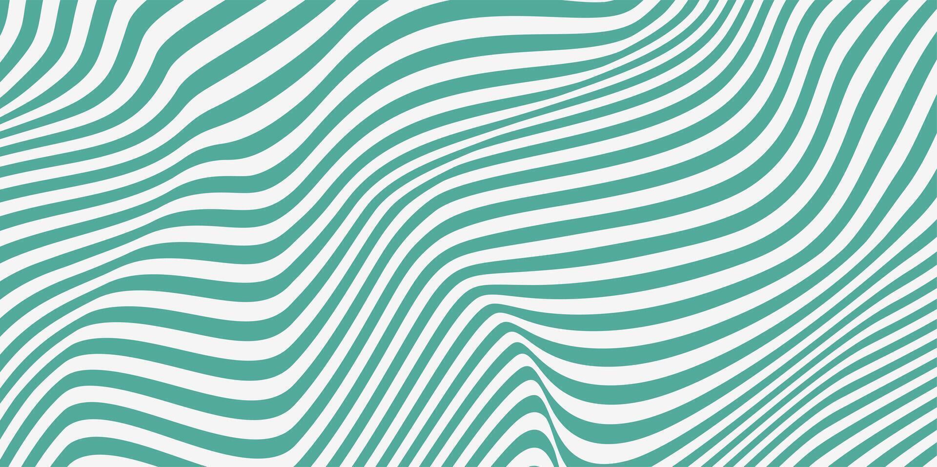 Groovy hippie 70s backgrounds. Pattern distorted optical illusion wave background. Ripple effect striped lines structure. vector