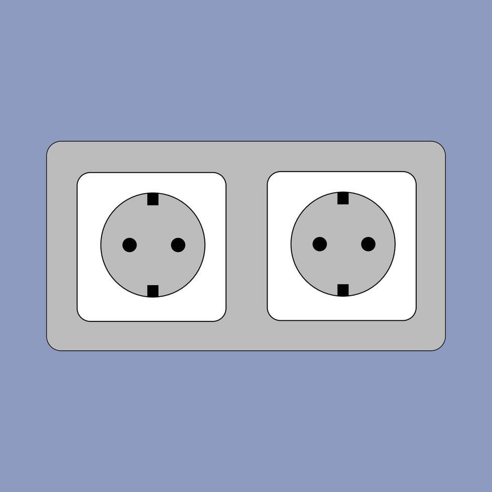 socket outlet icon symbol icon vector