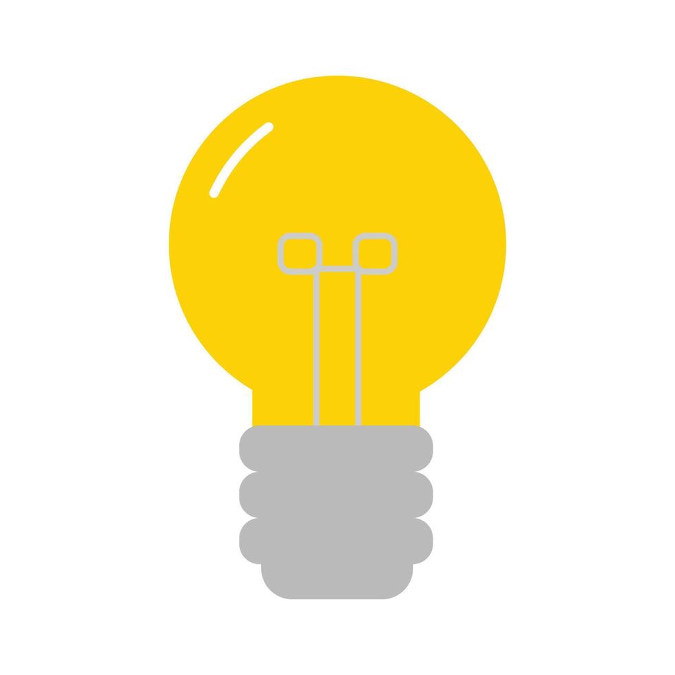 The light bulb is full of ideas And creative thinking, analytical thinking for processing. Light bulb icon . ideas symbol illustration. vector