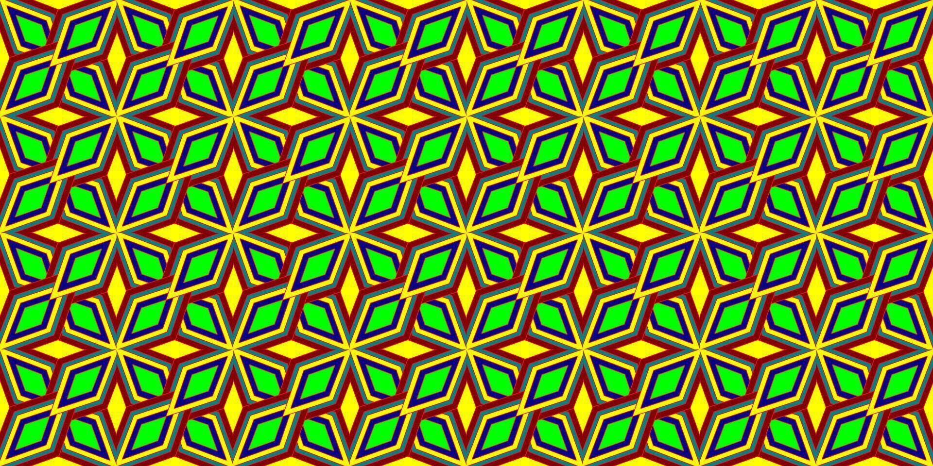 illustration of a leafy green square star, pattern design for pillowcases and floormats, general decoration for fabrics and clothing. vector