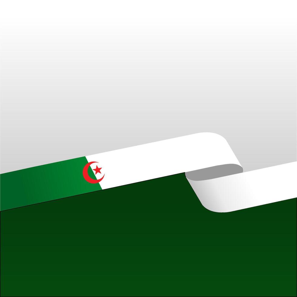 National flag of Algeria illustration background. vector