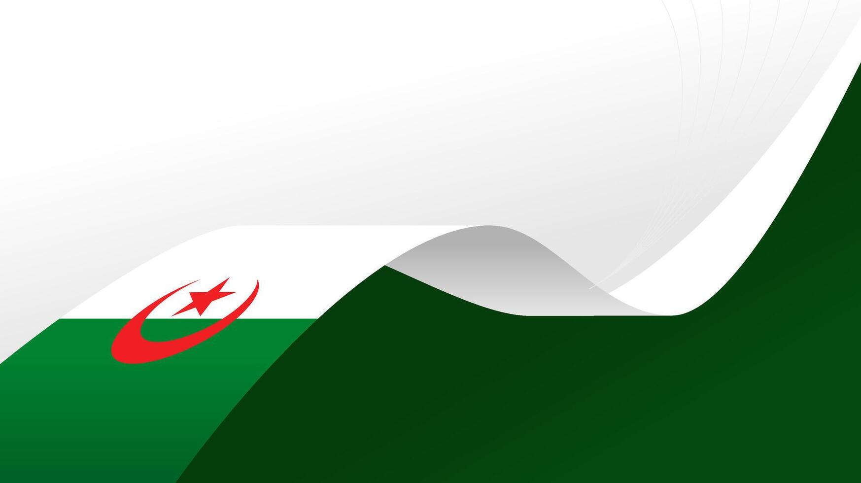 National flag of Algeria illustration background. vector