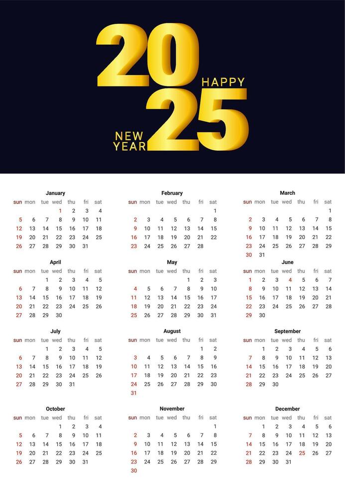 2025 new year asian chinese. Calendar Template. Wall Calendar Planner Organizer for print. illustration. vector