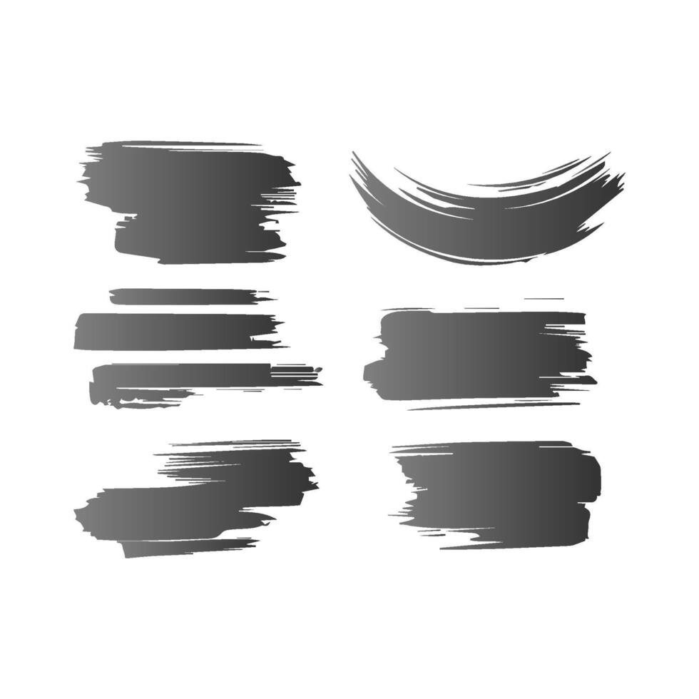 Set of paint brush stroke, ink splatter and artistic design elements. Dirty watercolor texture, box, frame, grunge background, splash or creative shape for social media. Abstract drawing. vector