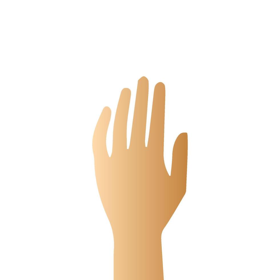 Hand pose, Cartoon human palms and wrist vector