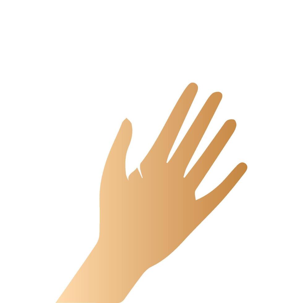 Hand pose, Cartoon human palms and wrist vector