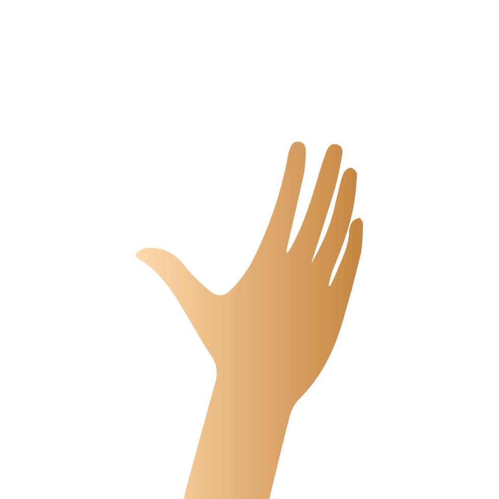 Hand pose, Cartoon human palms and wrist vector