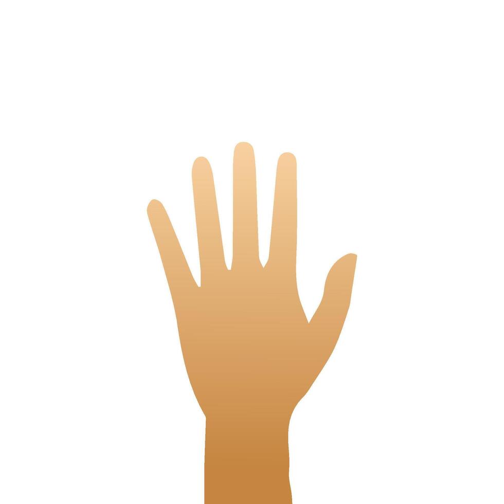 Hand pose, Cartoon human palms and wrist vector