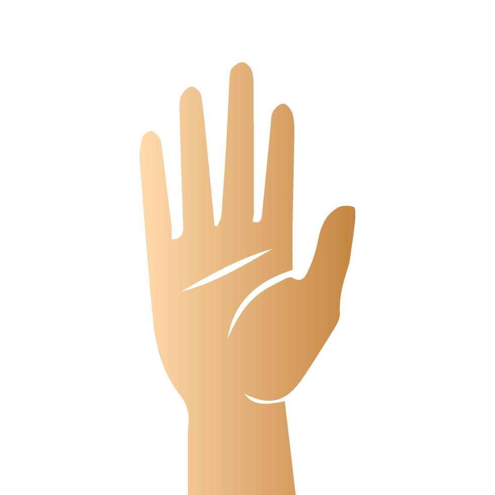 Hand pose, Cartoon human palms and wrist vector