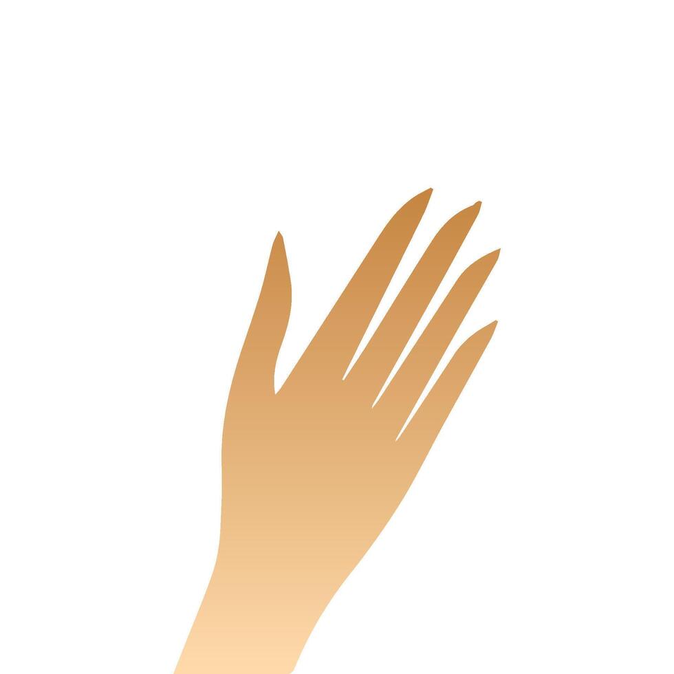 Hand pose, Cartoon human palms and wrist vector