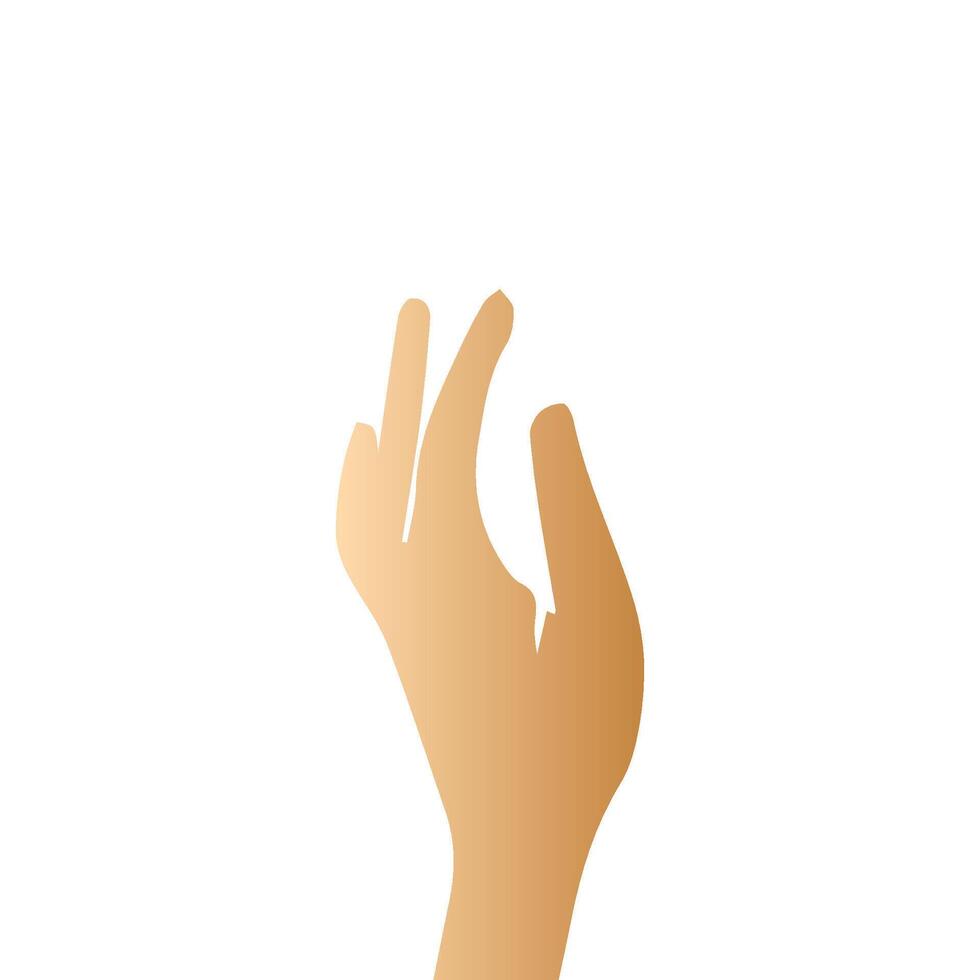 Hand pose, Cartoon human palms and wrist vector