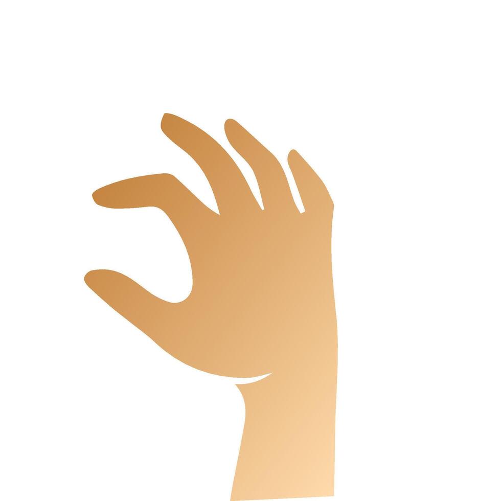 Hand pose, Cartoon human palms and wrist vector