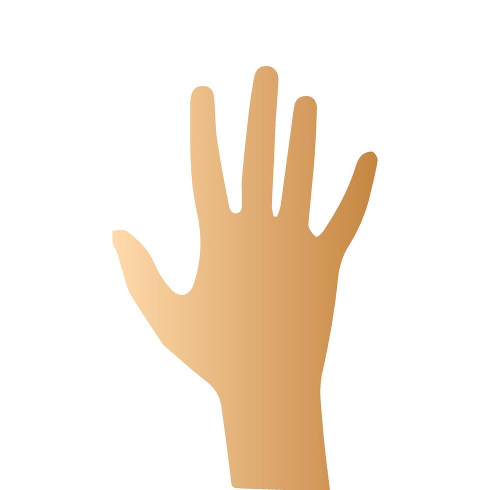 Hand pose, Cartoon human palms and wrist vector