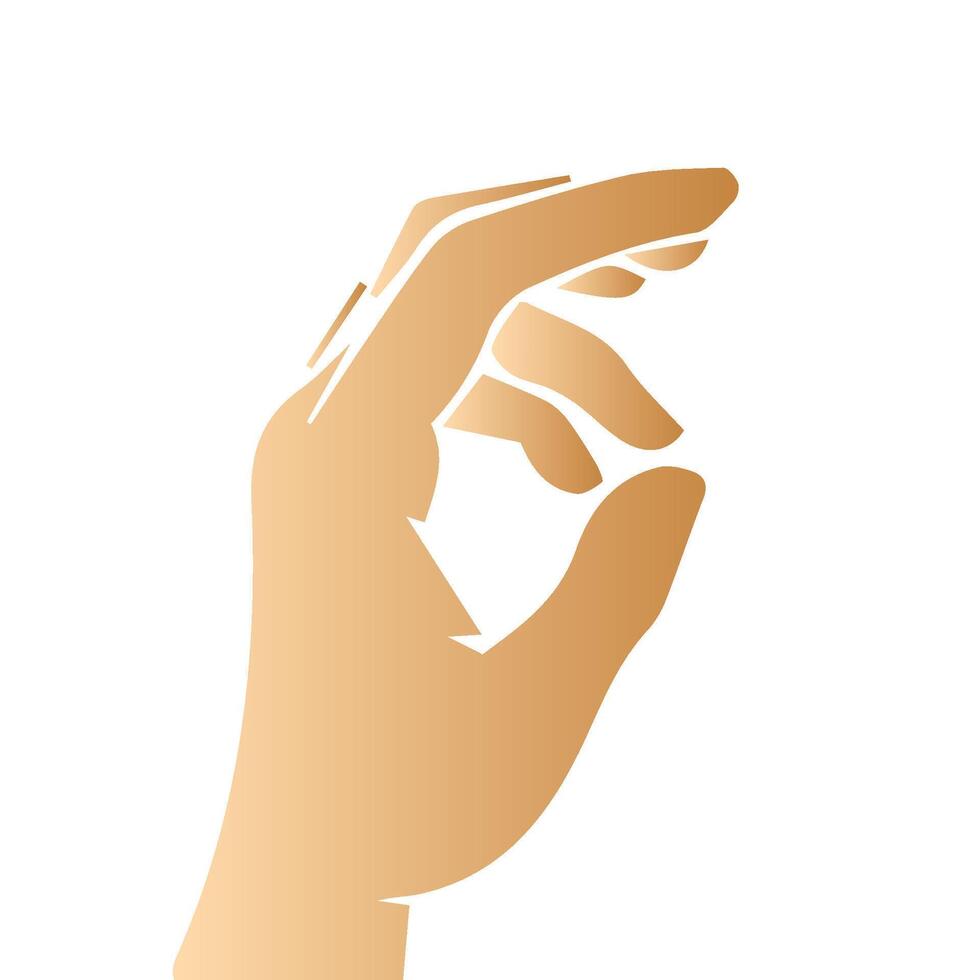 Hand pose, Cartoon human palms and wrist vector