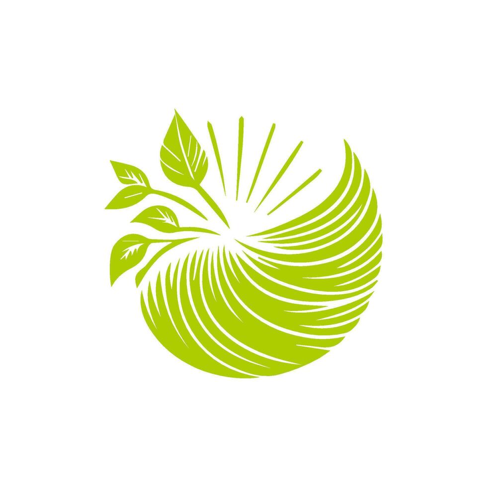 Green leaf icon. Leaves icon on isolated background. Collection green leaf. Elements design for natural, eco, vegan, bio labels vector