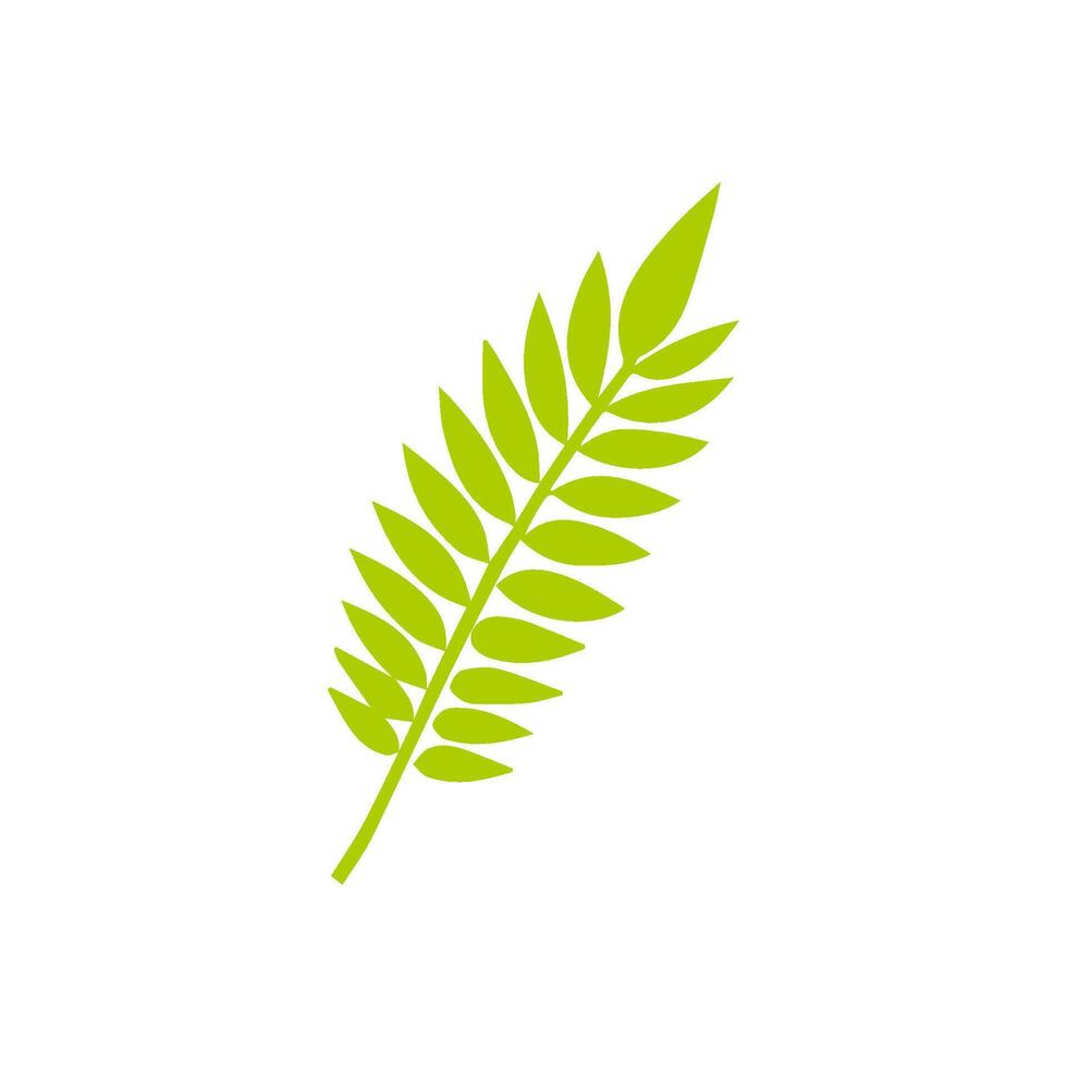 Green leaf icon, Elements design for natural, eco, vegan, bio label vector