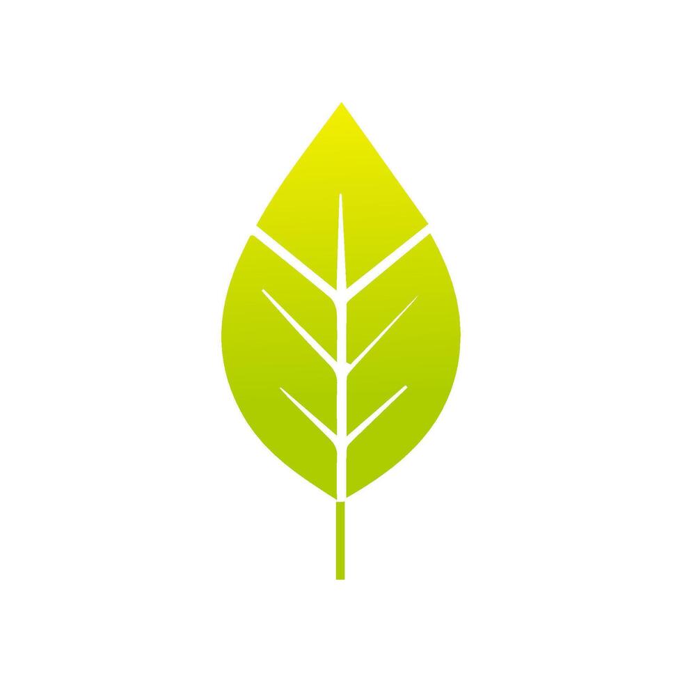 Green leaf icon, Elements design for natural, eco, vegan, bio label vector