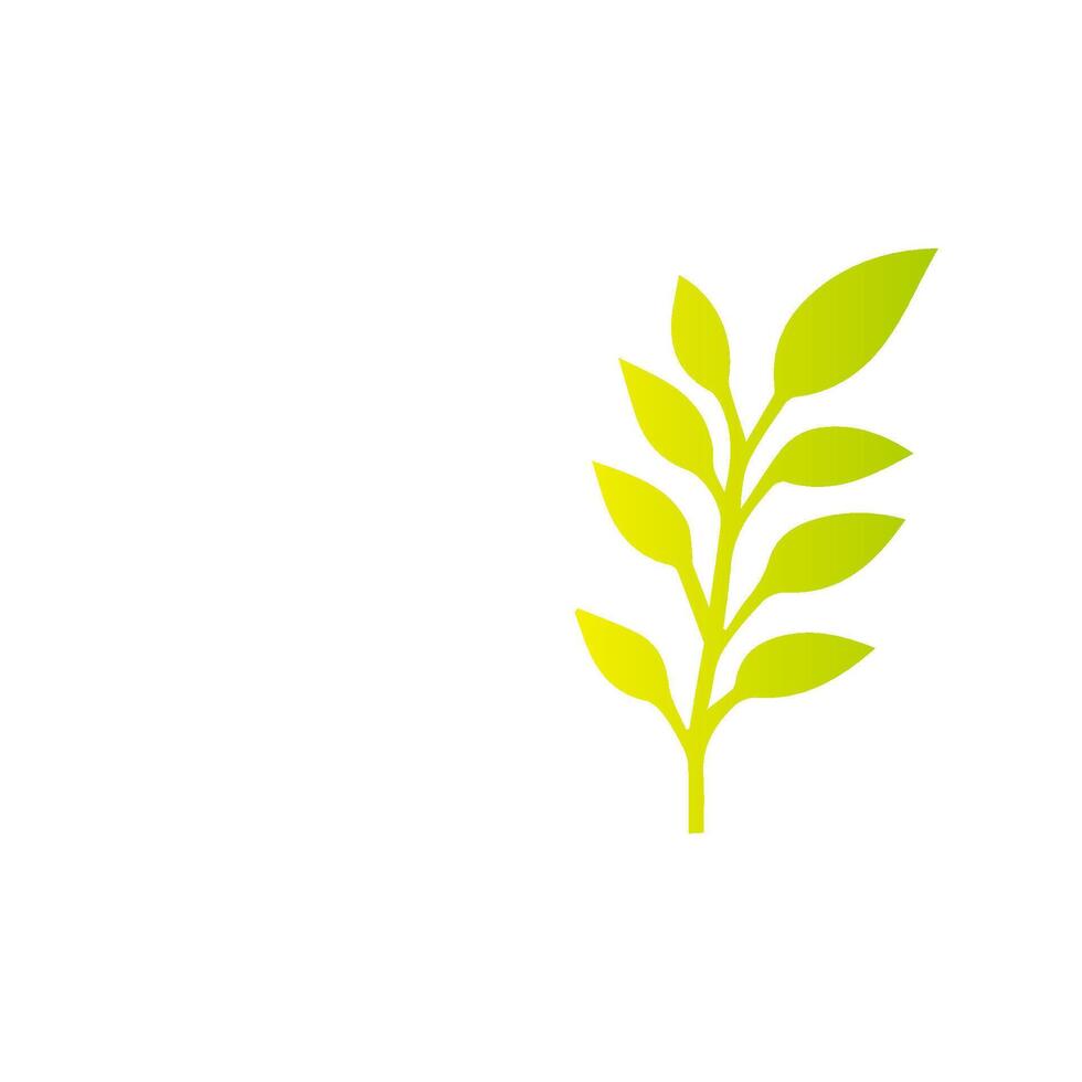 Green leaf icon, Elements design for natural, eco, vegan, bio label vector
