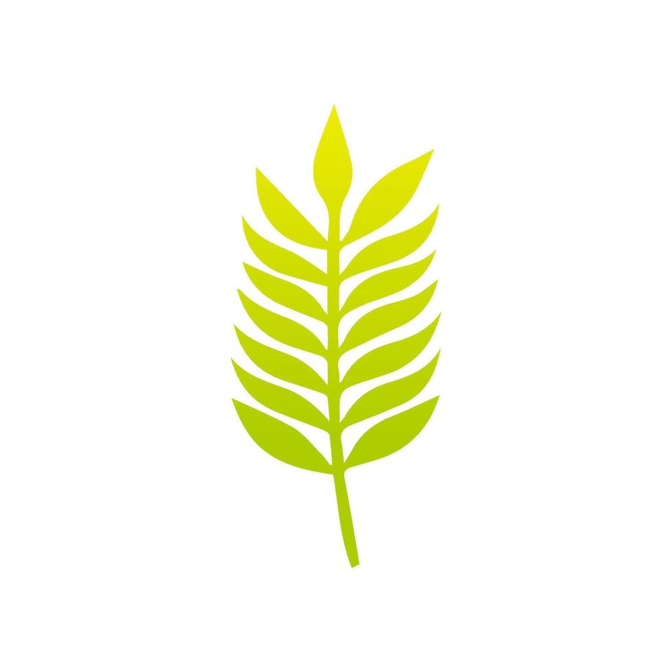 Green leaf icon, Elements design for natural, eco, vegan, bio label vector