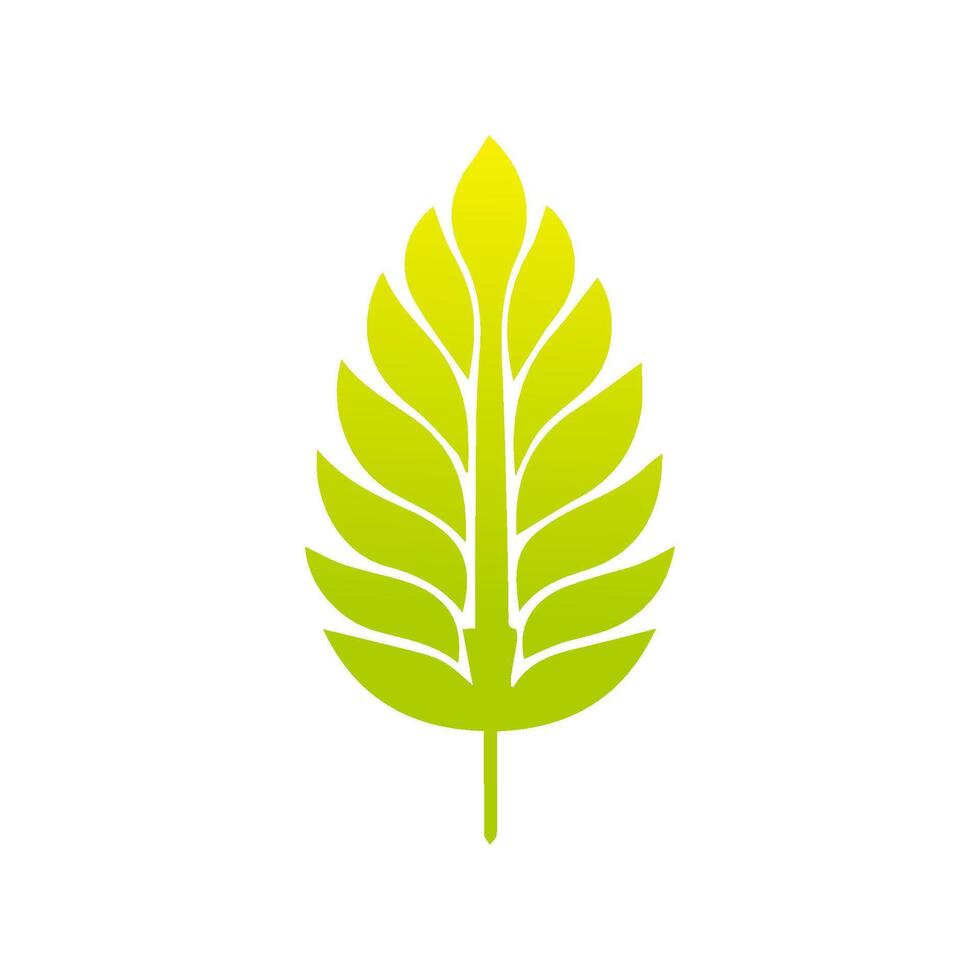 Green leaf icon, Elements design for natural, eco, vegan, bio label vector