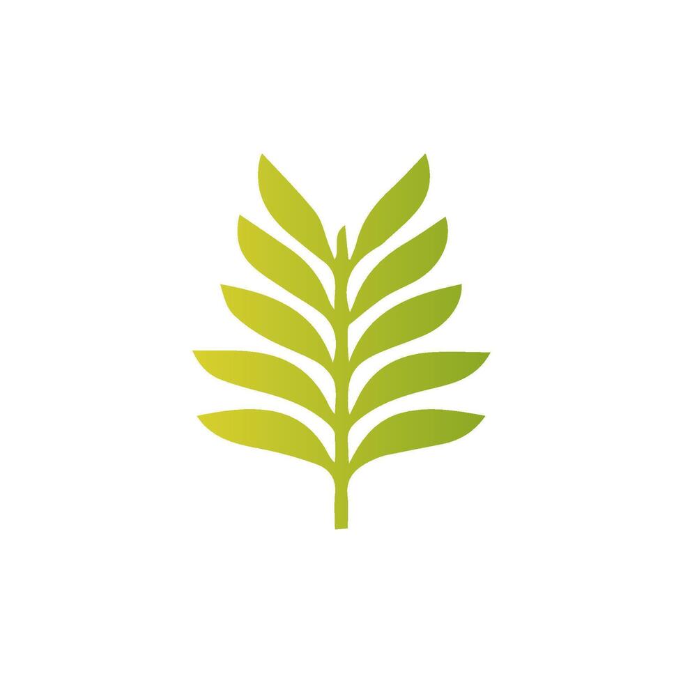 Green leaf icon, Elements design for natural, eco, vegan, bio label vector
