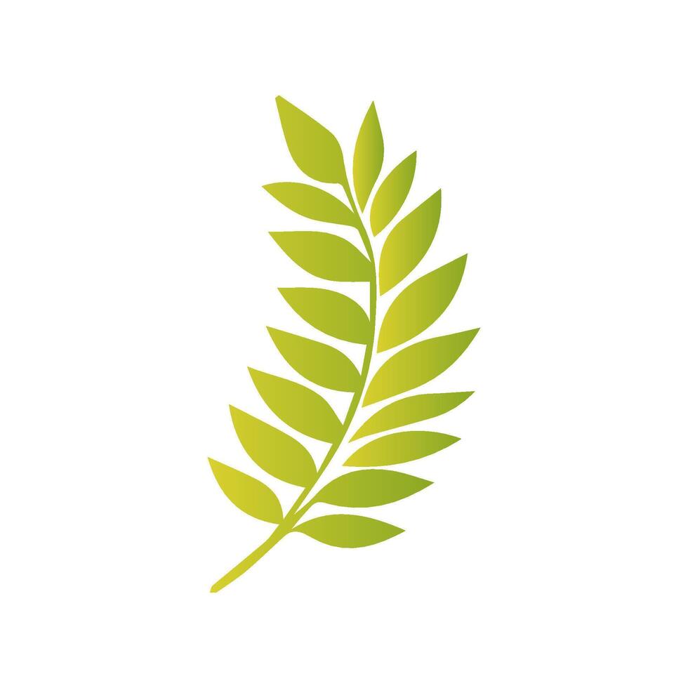 Green leaf icon, Elements design for natural, eco, vegan, bio label vector