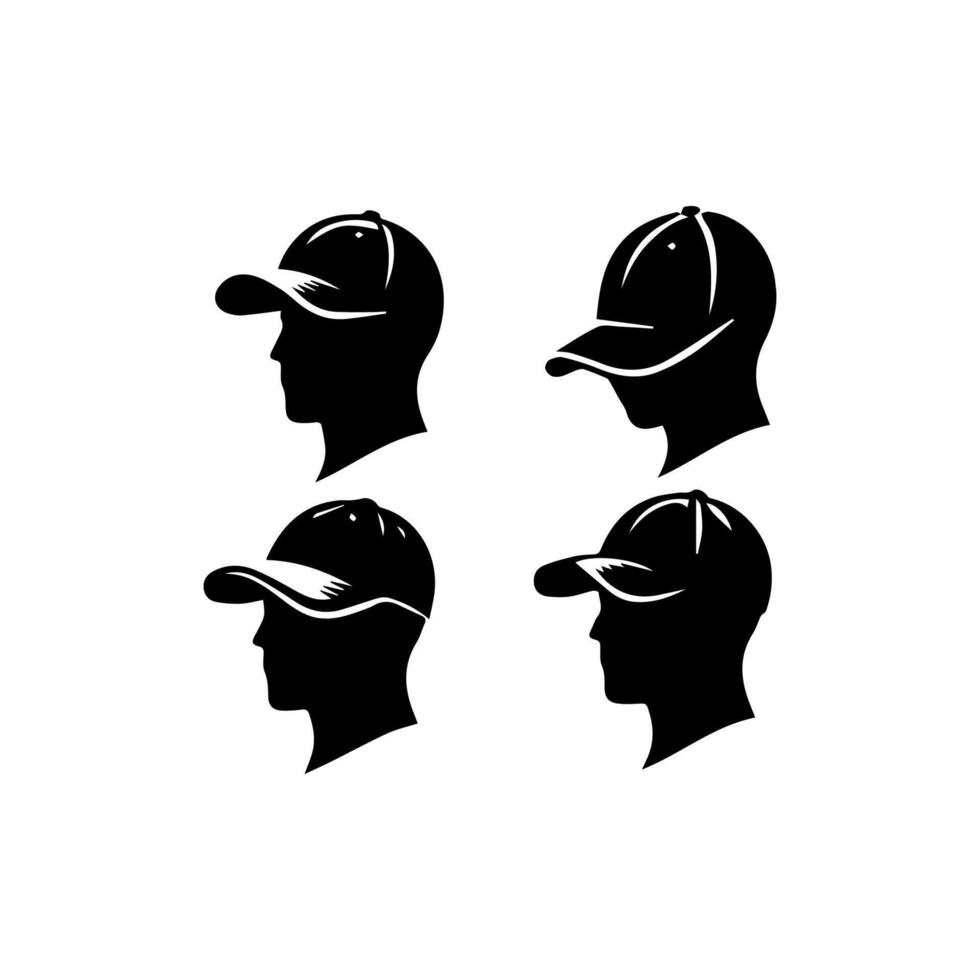 Man wearing baseball cap vector