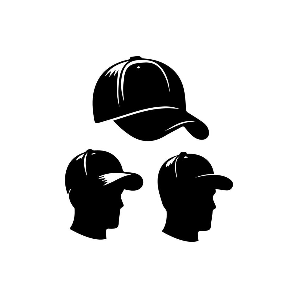 Man wearing baseball cap vector