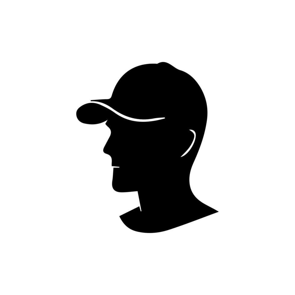 Man wearing baseball cap vector
