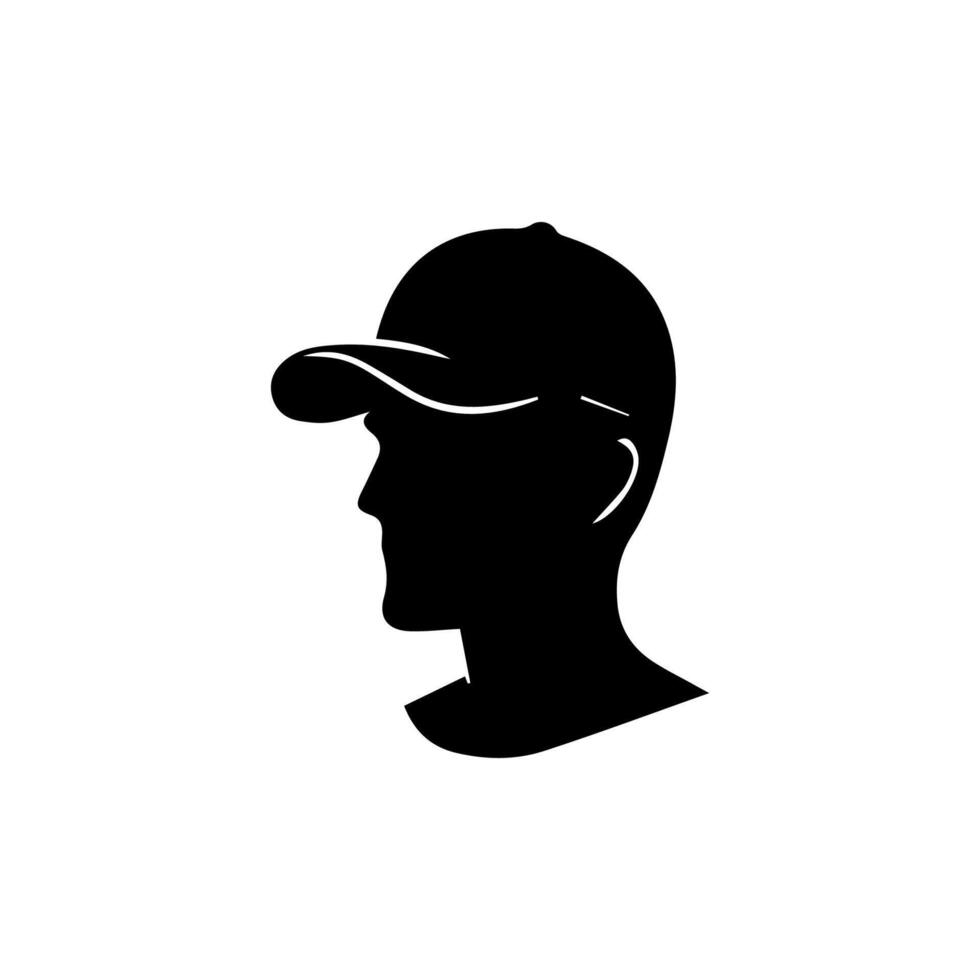 Man wearing baseball cap vector