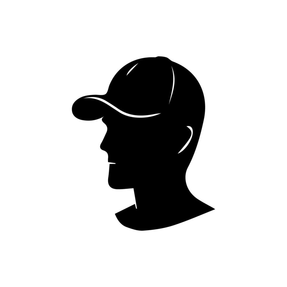 Man wearing baseball cap vector