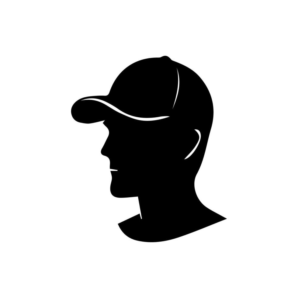 Man wearing baseball cap vector