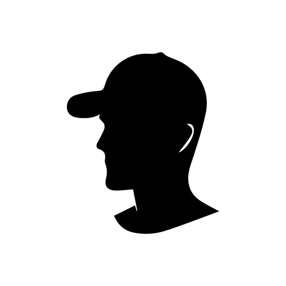 Man wearing baseball cap vector