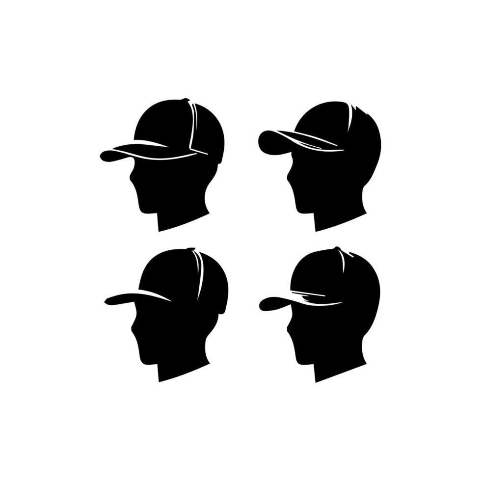 Man wearing baseball cap vector