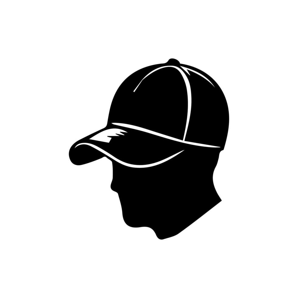 Man wearing baseball cap vector