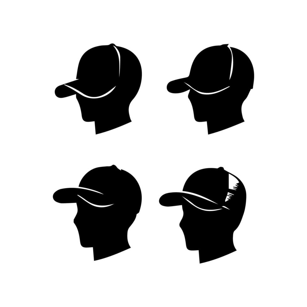 Man wearing baseball cap vector